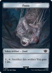 Food // Wraith Double-Sided Token [The Lord of the Rings: Tales of Middle-Earth Commander Tokens] MTG Single Magic: The Gathering    | Red Claw Gaming