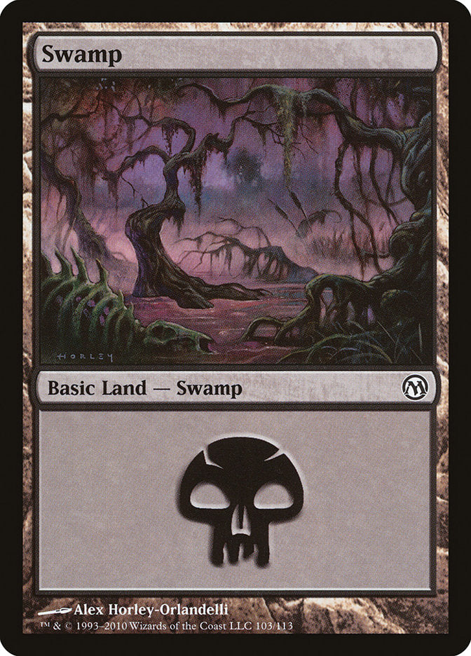 Swamp (103) [Duels of the Planeswalkers] MTG Single Magic: The Gathering    | Red Claw Gaming