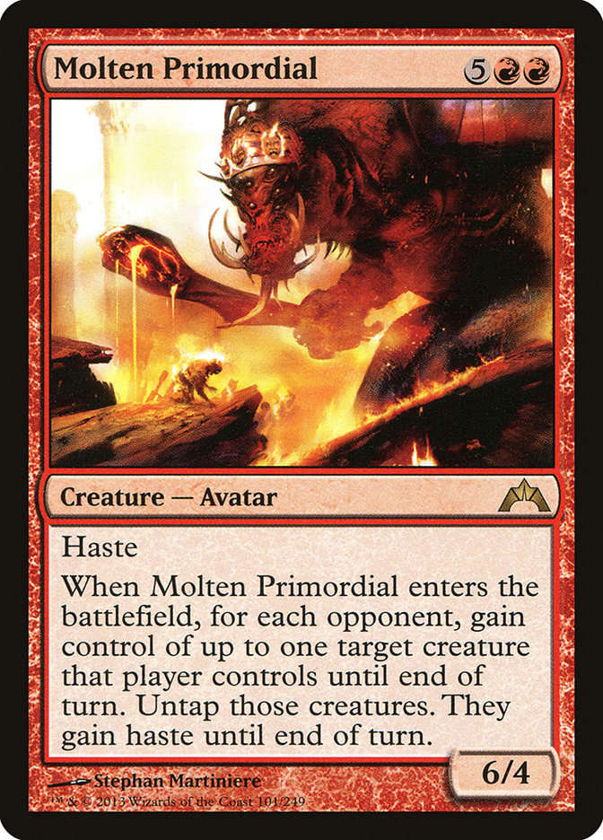 Molten Primordial [Gatecrash] MTG Single Magic: The Gathering    | Red Claw Gaming