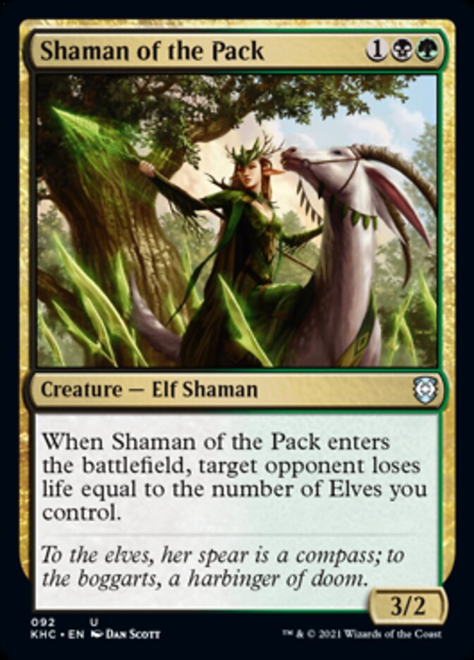 Shaman of the Pack [Kaldheim Commander] MTG Single Magic: The Gathering    | Red Claw Gaming