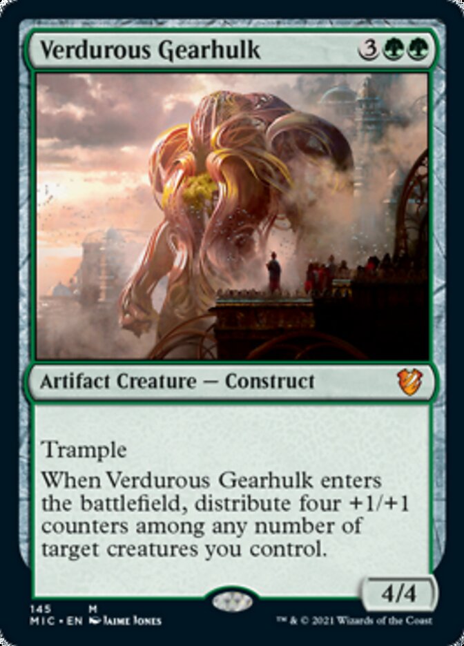 Verdurous Gearhulk [Innistrad: Midnight Hunt Commander] MTG Single Magic: The Gathering    | Red Claw Gaming