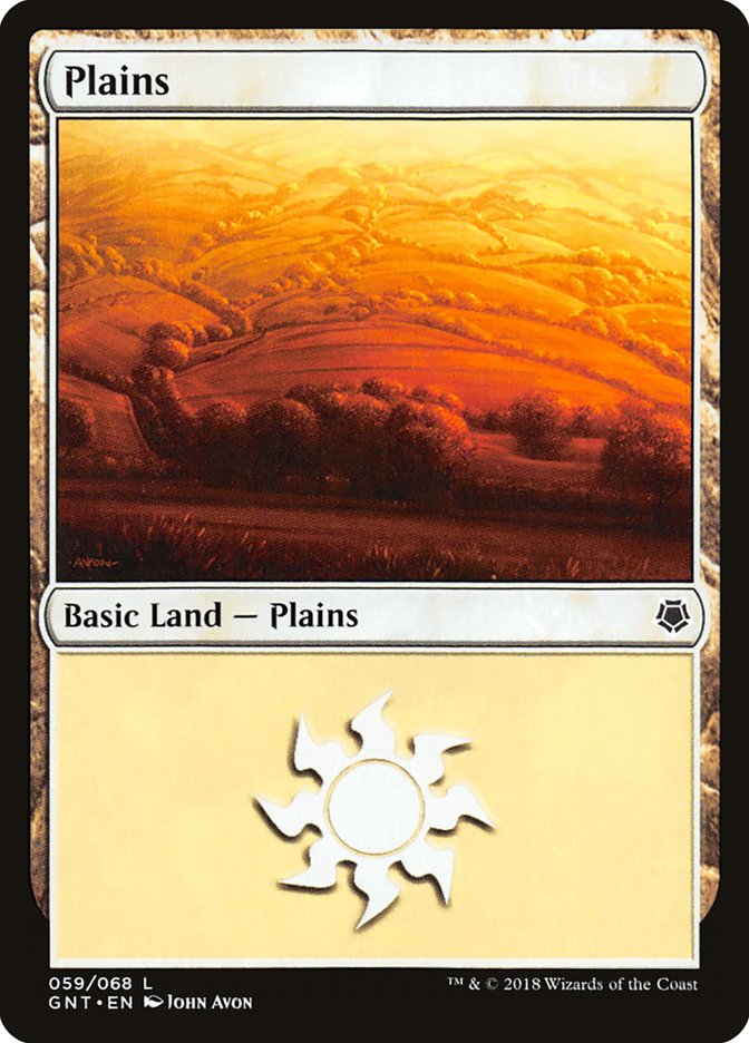 Plains (59) [Game Night 2018] MTG Single Magic: The Gathering    | Red Claw Gaming