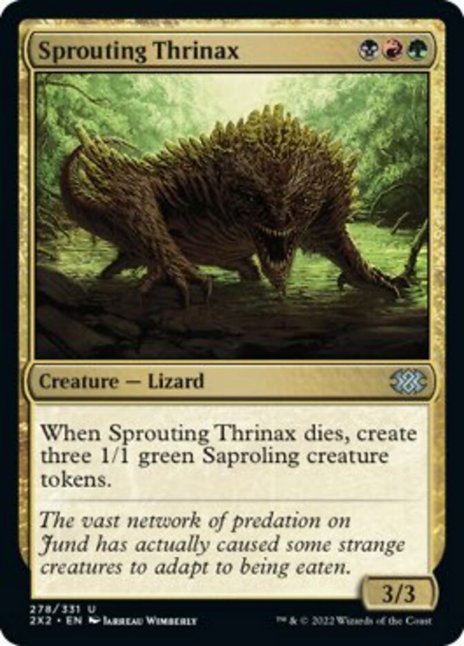 Sprouting Thrinax [Double Masters 2022] MTG Single Magic: The Gathering    | Red Claw Gaming