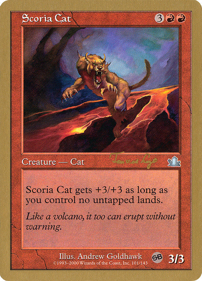 Scoria Cat (Tom van de Logt) (SB) [World Championship Decks 2001] MTG Single Magic: The Gathering    | Red Claw Gaming