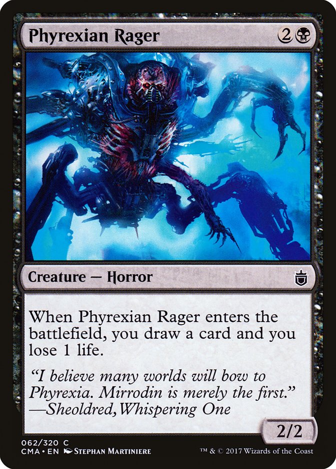 Phyrexian Rager [Commander Anthology] MTG Single Magic: The Gathering    | Red Claw Gaming