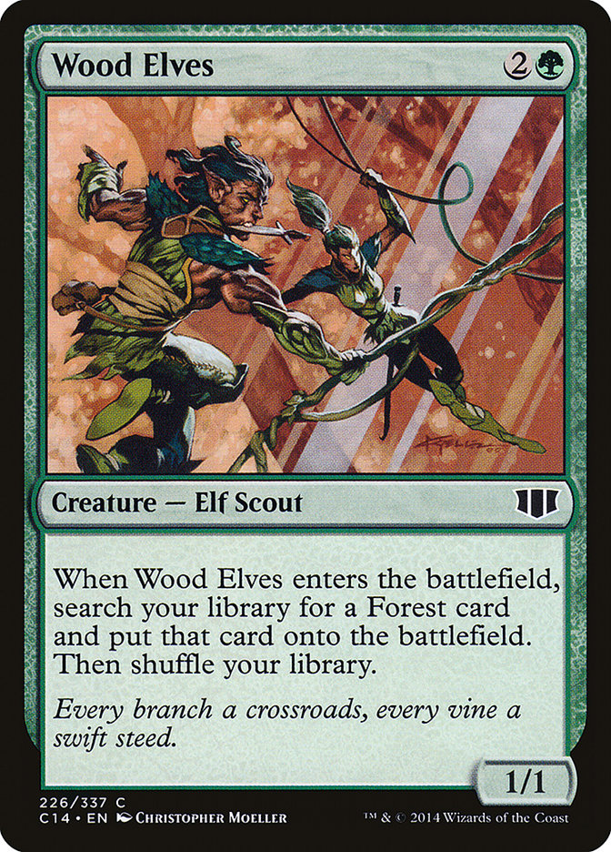 Wood Elves [Commander 2014] MTG Single Magic: The Gathering    | Red Claw Gaming