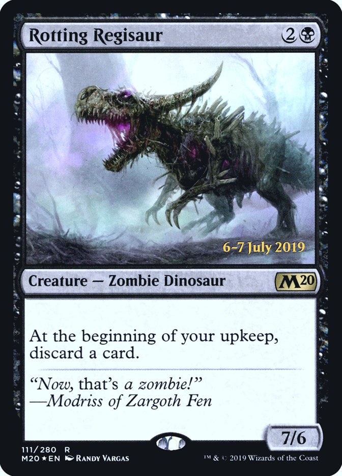 Rotting Regisaur [Core Set 2020 Prerelease Promos] MTG Single Magic: The Gathering    | Red Claw Gaming