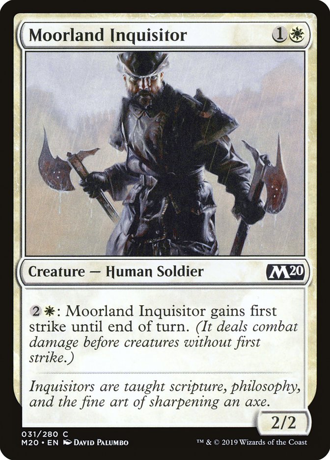 Moorland Inquisitor [Core Set 2020] MTG Single Magic: The Gathering    | Red Claw Gaming