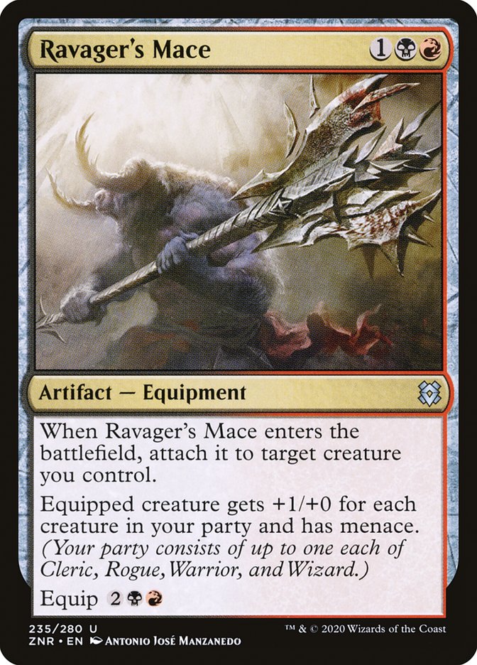 Ravager's Mace [Zendikar Rising] MTG Single Magic: The Gathering    | Red Claw Gaming