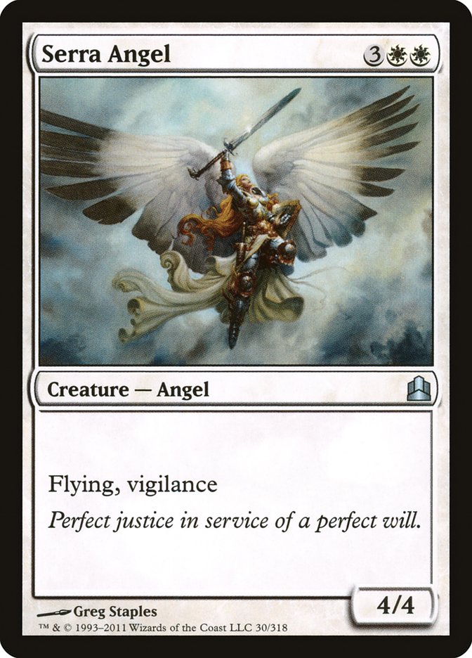 Serra Angel [Commander 2011] MTG Single Magic: The Gathering    | Red Claw Gaming