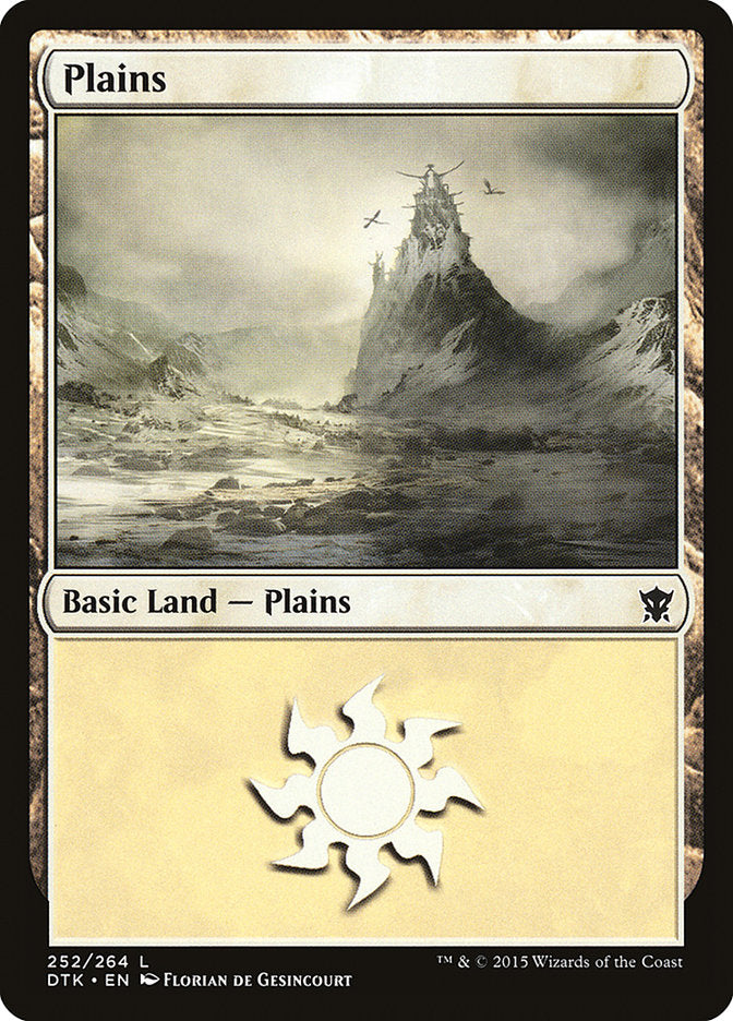 Plains (252) [Dragons of Tarkir] MTG Single Magic: The Gathering    | Red Claw Gaming