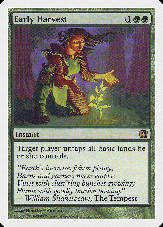 Early Harvest [Ninth Edition] MTG Single Magic: The Gathering    | Red Claw Gaming