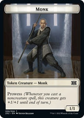 Wrenn and Six Emblem // Monk Double-Sided Token [Double Masters 2022 Tokens] MTG Single Magic: The Gathering    | Red Claw Gaming