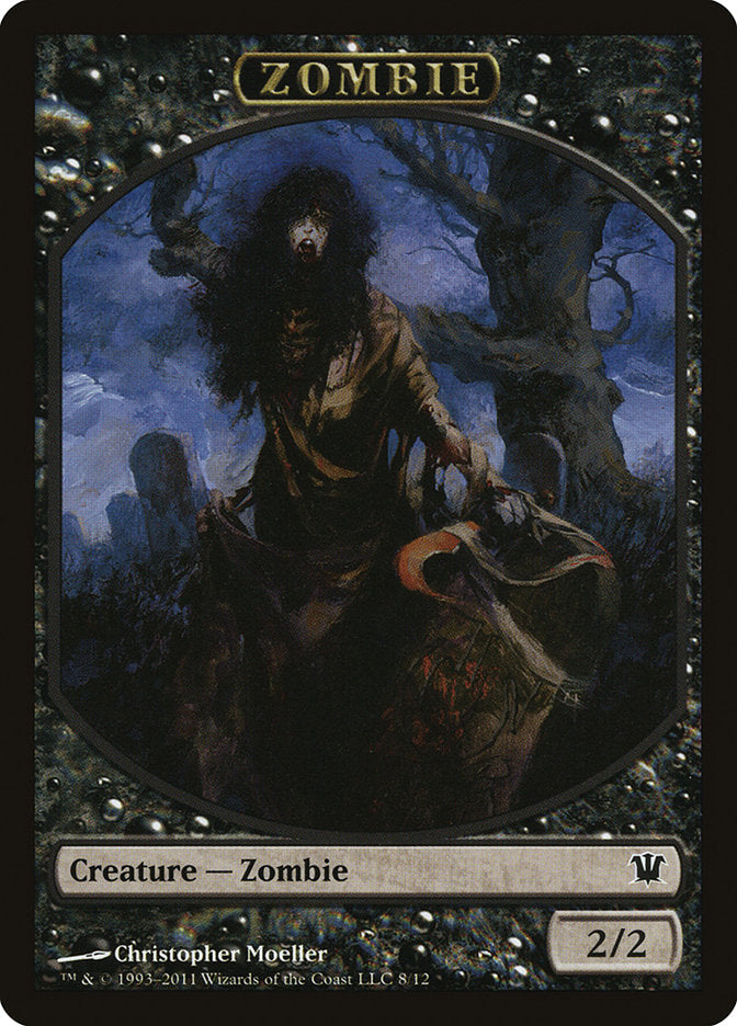 Zombie Token (8/12) [Innistrad Tokens] MTG Single Magic: The Gathering    | Red Claw Gaming