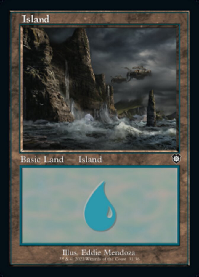 Island (031) (Retro) [The Brothers' War Commander] MTG Single Magic: The Gathering    | Red Claw Gaming