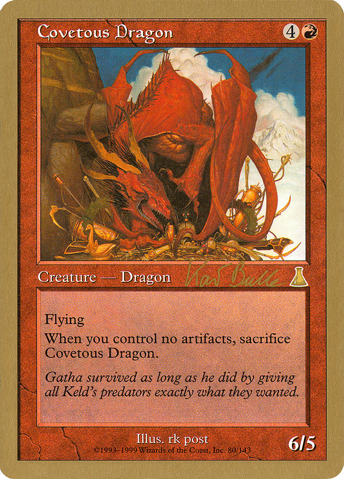 Covetous Dragon (Kai Budde) [World Championship Decks 1999] MTG Single Magic: The Gathering    | Red Claw Gaming