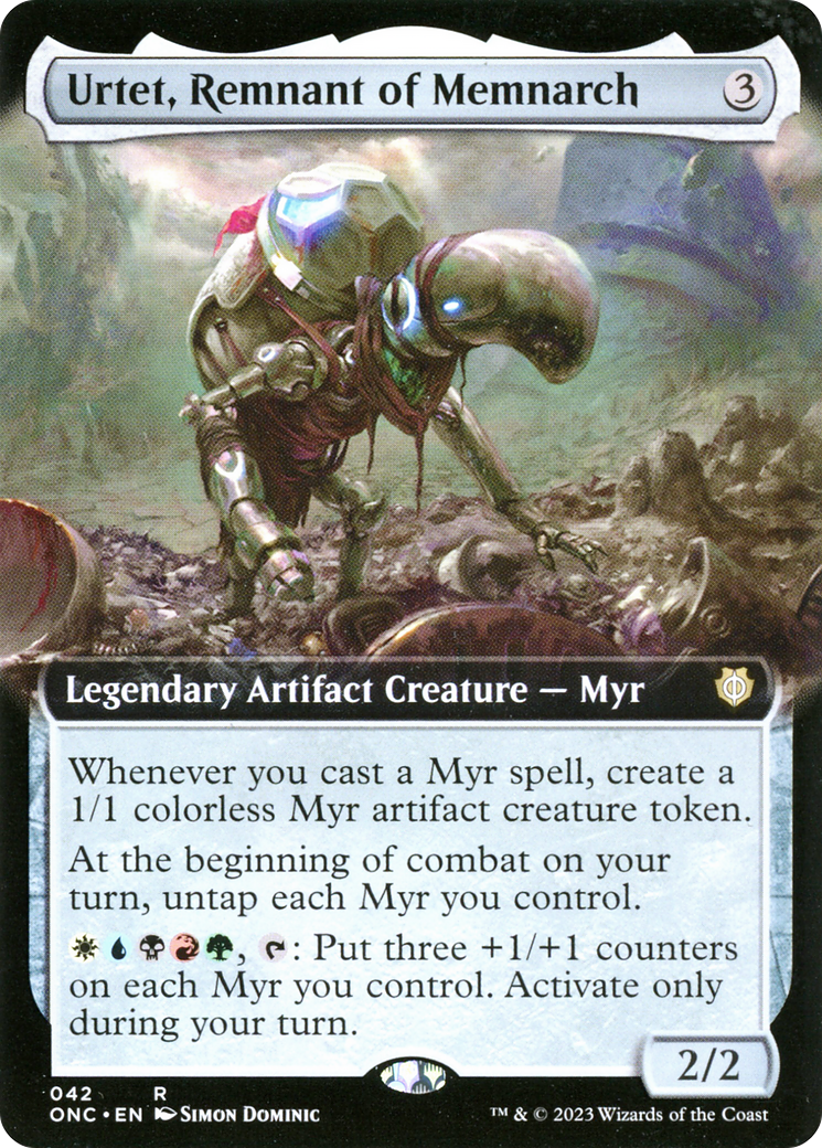 Urtet, Remnant of Memnarch (Extended Art) [Phyrexia: All Will Be One Commander] MTG Single Magic: The Gathering    | Red Claw Gaming