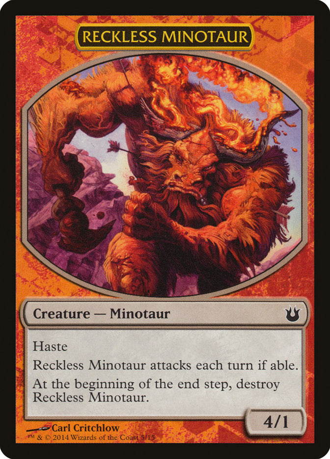 Reckless Minotaur [Born of the Gods Battle the Horde] MTG Single Magic: The Gathering    | Red Claw Gaming