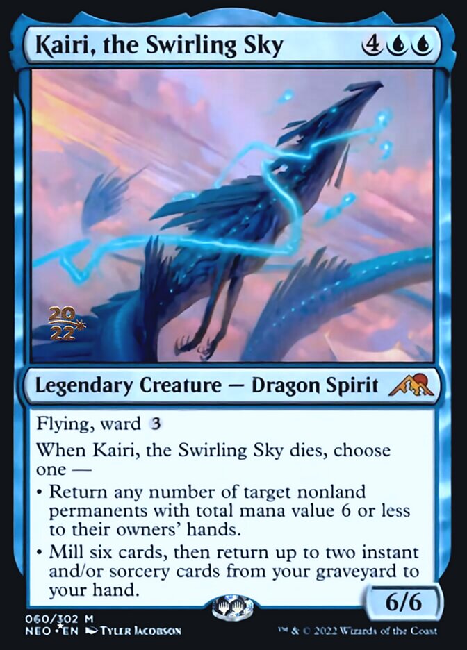 Kairi, the Swirling Sky [Kamigawa: Neon Dynasty Prerelease Promos] MTG Single Magic: The Gathering    | Red Claw Gaming