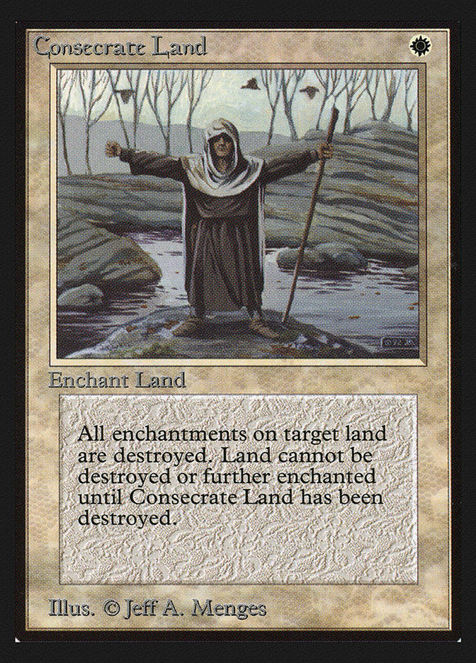 Consecrate Land [International Collectors' Edition] MTG Single Magic: The Gathering    | Red Claw Gaming