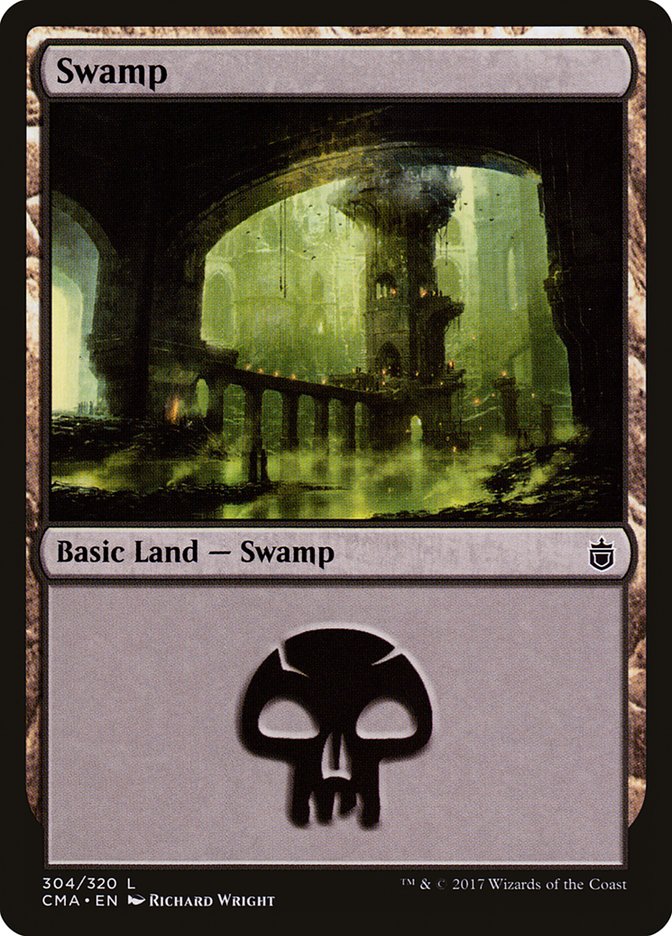 Swamp (304) [Commander Anthology] MTG Single Magic: The Gathering    | Red Claw Gaming