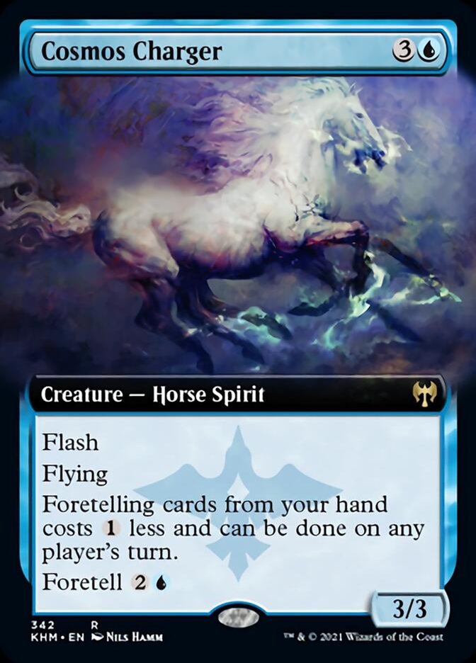 Cosmos Charger (Extended Art) [Kaldheim] MTG Single Magic: The Gathering    | Red Claw Gaming