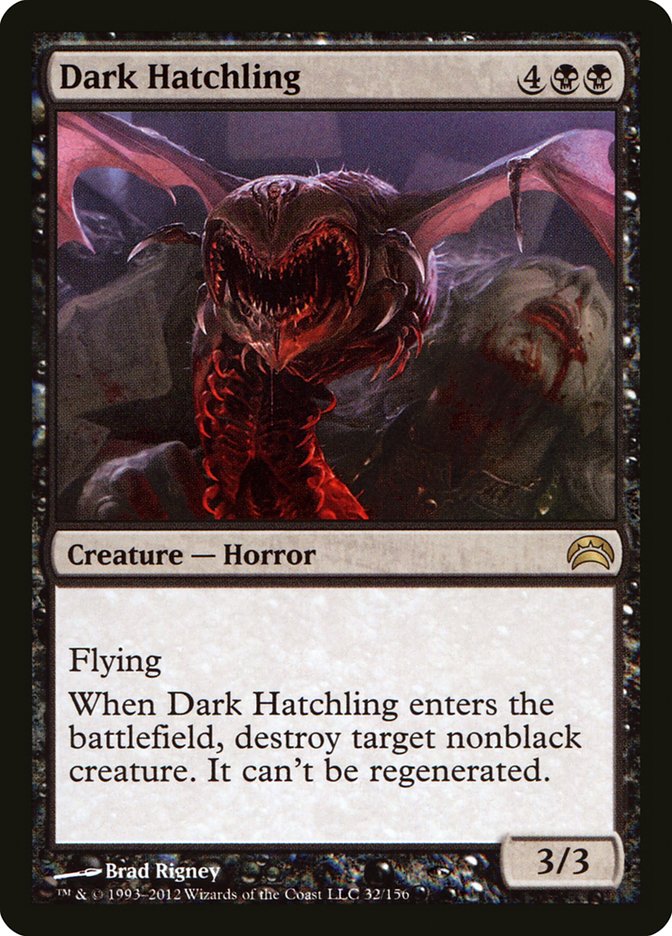 Dark Hatchling [Planechase 2012] MTG Single Magic: The Gathering    | Red Claw Gaming