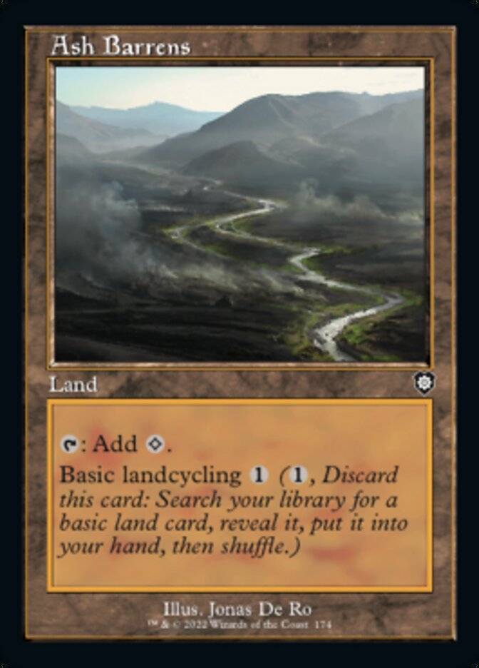 Ash Barrens (Retro) [The Brothers' War Commander] MTG Single Magic: The Gathering    | Red Claw Gaming