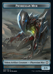 Construct (008) // Phyrexian Myr Double-Sided Token [The Brothers' War Commander Tokens] MTG Single Magic: The Gathering    | Red Claw Gaming