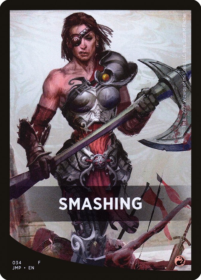 Smashing Theme Card [Jumpstart Front Cards] MTG Single Magic: The Gathering    | Red Claw Gaming