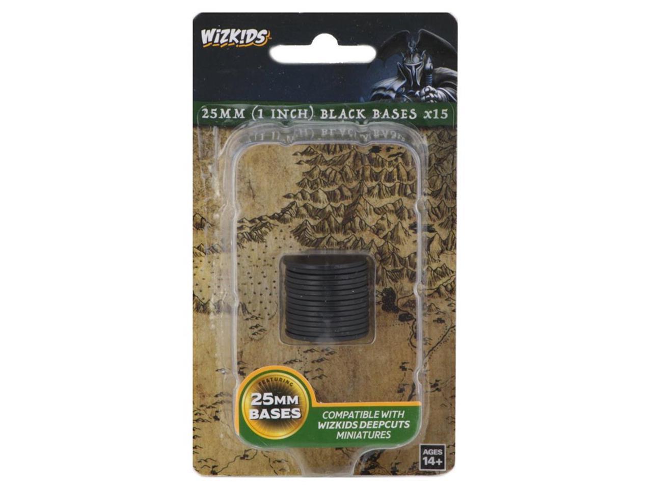 Wizkids Deep Cuts Black 25mm Bases Minatures Wizkids Games    | Red Claw Gaming