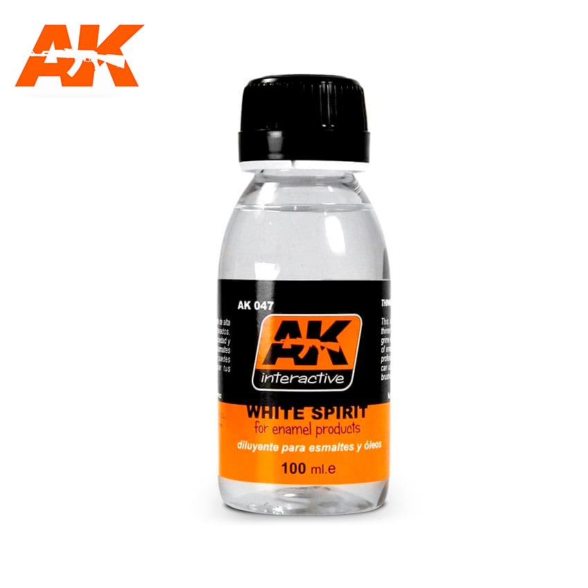 AK Interactive White Spirit 100ml Enamel Paint AK INTERACTIVE    | Red Claw Gaming