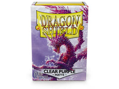 Dragon Shield Matte Sleeve - Clear Purple 100ct Dragon Shield Dragon Shield    | Red Claw Gaming