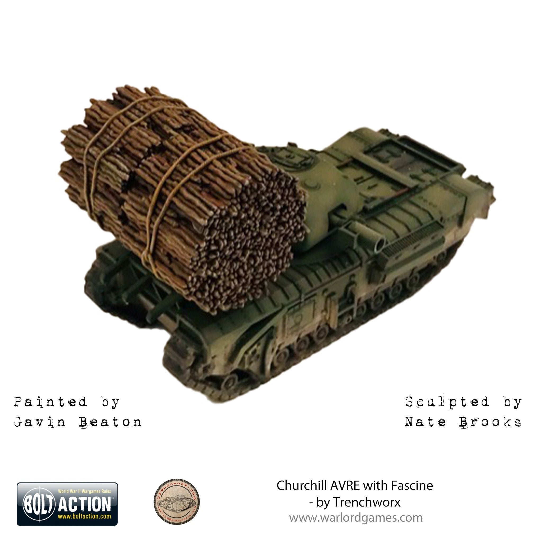 Churchill Avre With Fascine British Warlord Games    | Red Claw Gaming