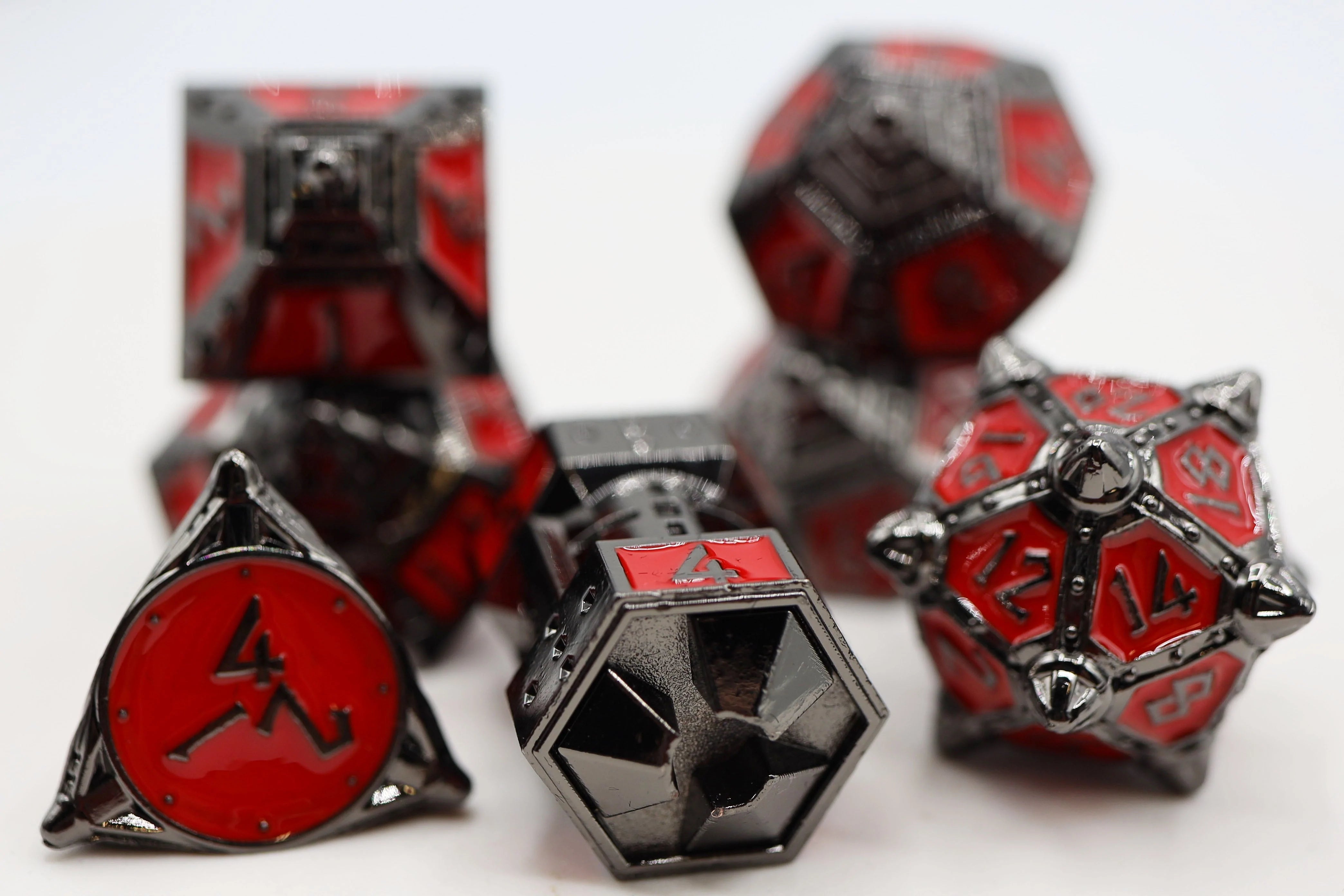 DICE 51: BLOOD MOON RPG METAL DICE SET Dice & Counters Foam Brain Games    | Red Claw Gaming