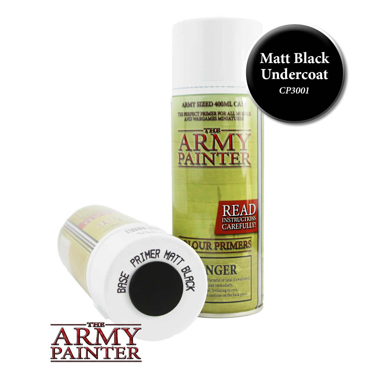 Matt Black Undercoat Colour Primer Army Painter    | Red Claw Gaming