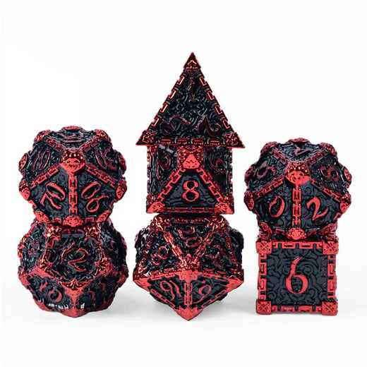 DAGGER OF VENOM: MAGMA RPG METAL DICE SET Dice & Counters Foam Brain Games    | Red Claw Gaming