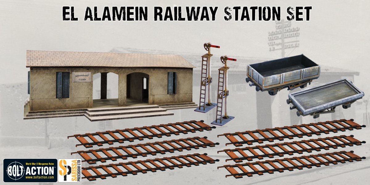 El Alamein Railway Station Set Terrain Warlord Games    | Red Claw Gaming