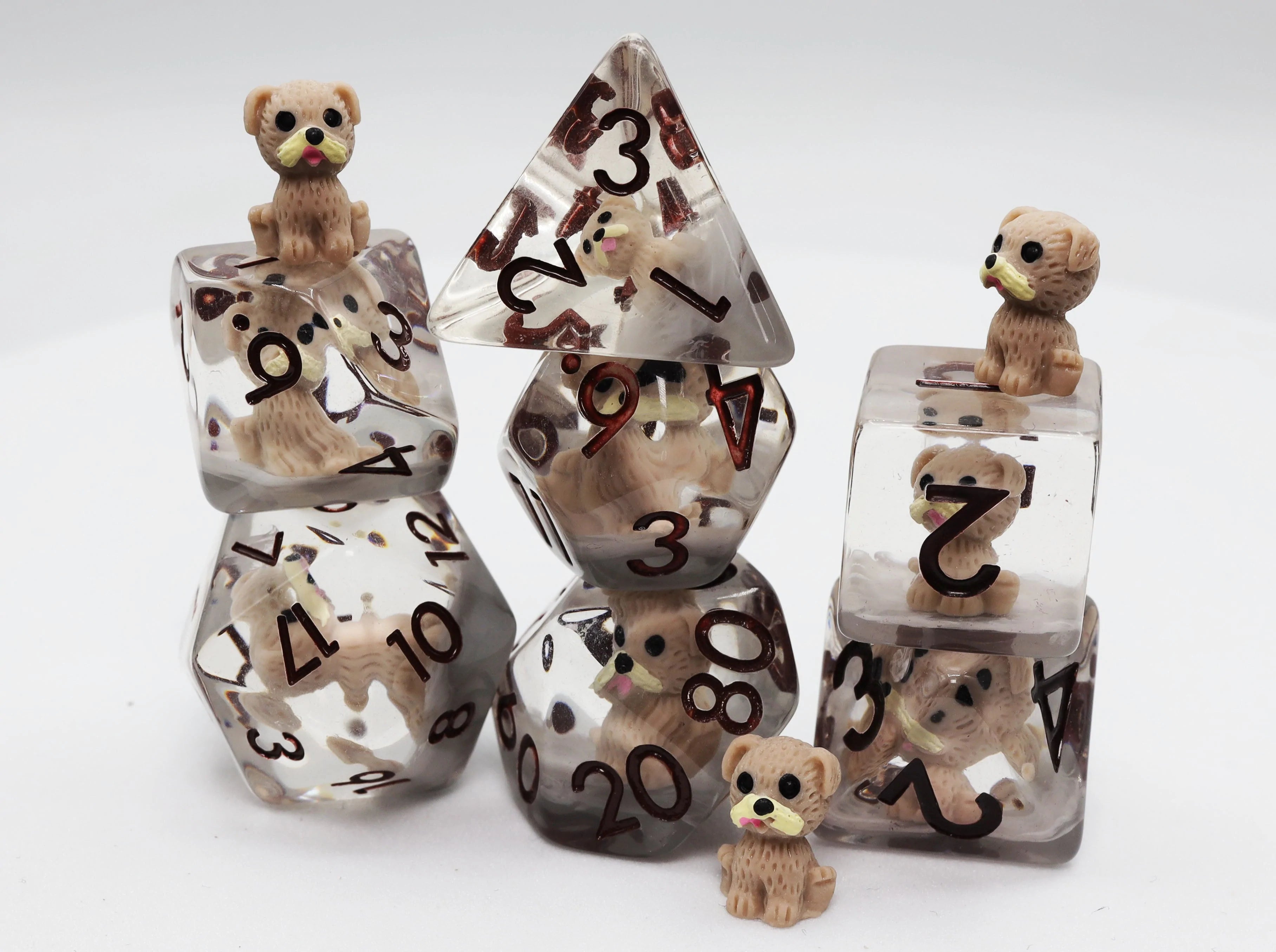 Hazel the Good Doggo 7 Dice Set Dice & Counters Foam Brain Games    | Red Claw Gaming