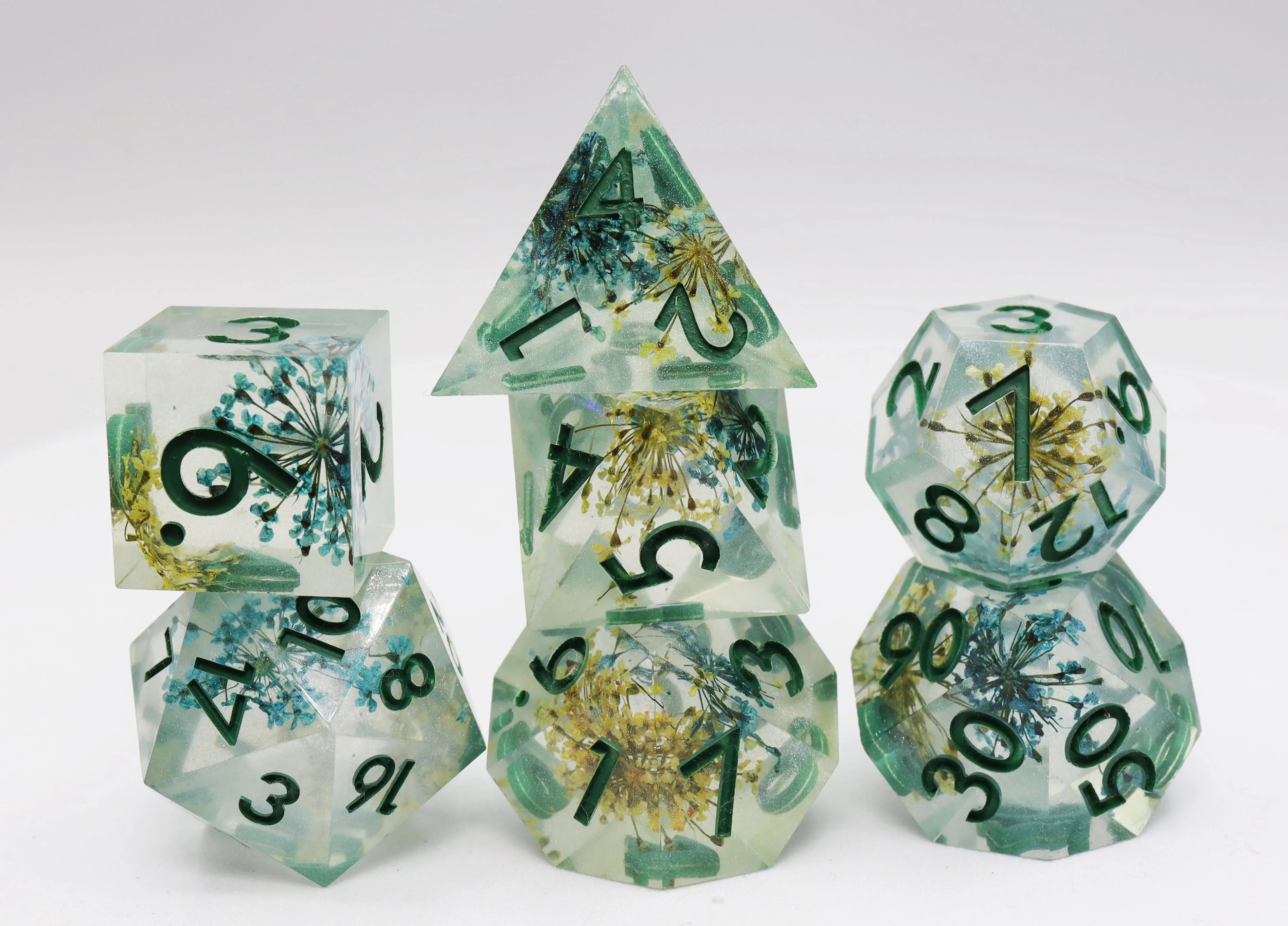 Sharpe Edge Resin RPG Dice Spring Meadow Dice & Counters Foam Brain Games    | Red Claw Gaming