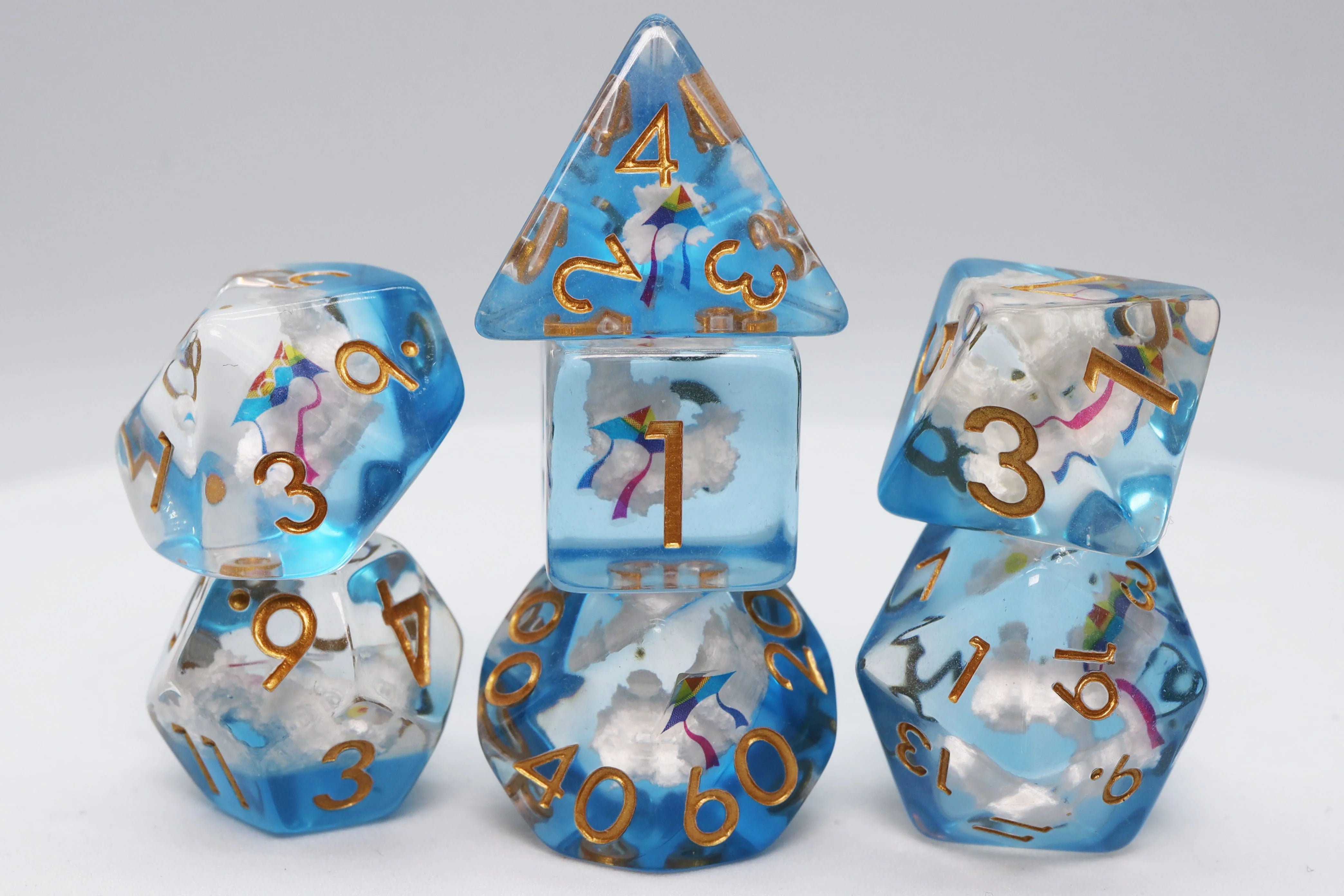 KITE & CLOUDS RPG DICE SET Dice & Counters Foam Brain Games    | Red Claw Gaming