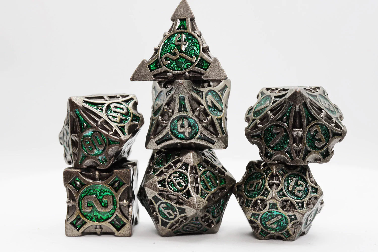 ENCHANTED FOREST ARROW RPG METAL DICE SET Dice & Counters Foam Brain Games    | Red Claw Gaming