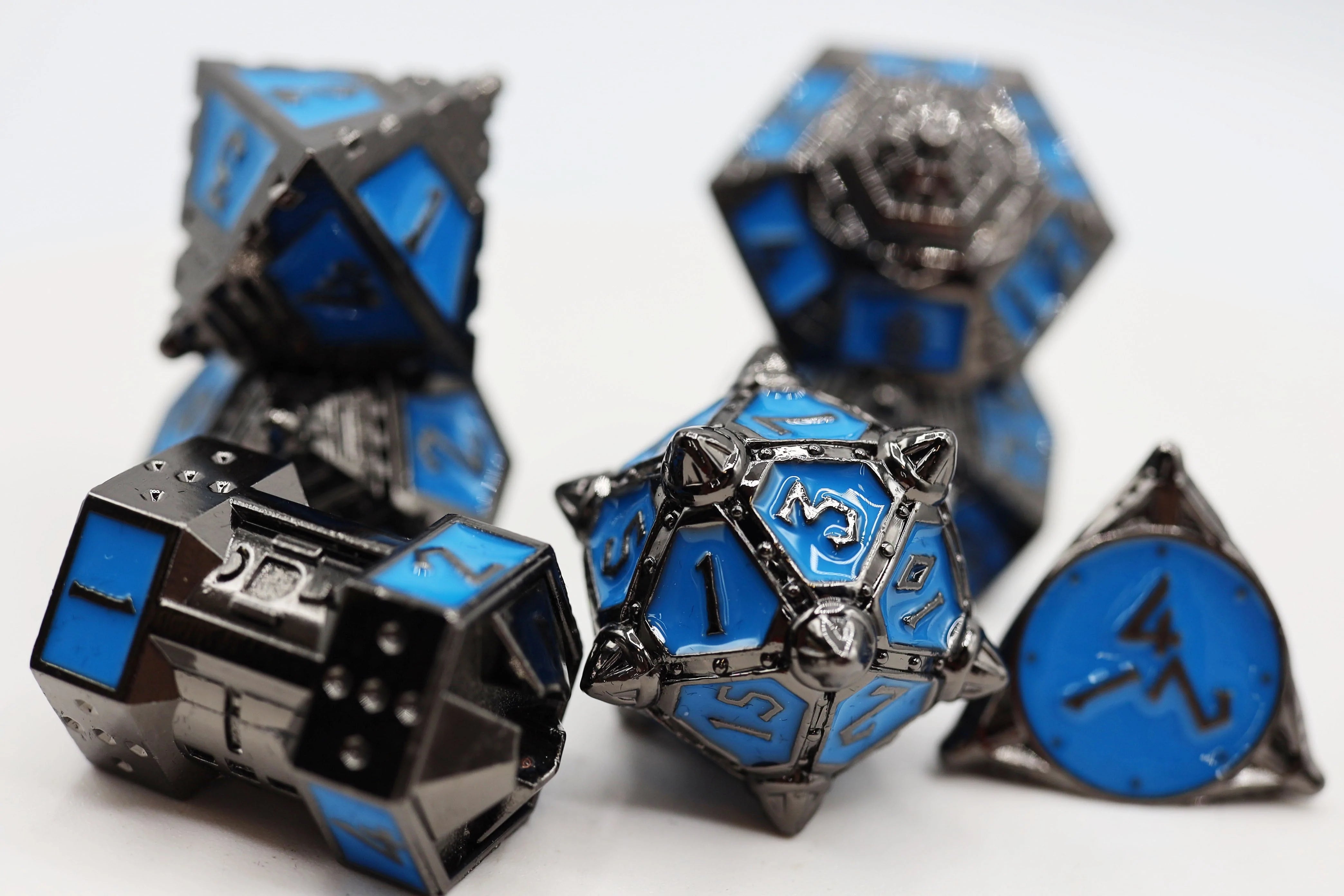 DICE 51: KEPLER-452B RPG METAL DICE SET Dice & Counters Foam Brain Games    | Red Claw Gaming