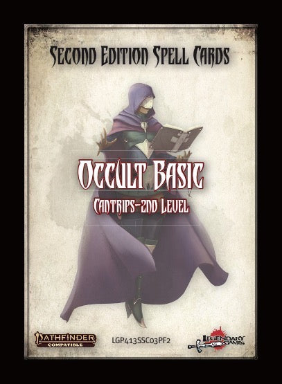 Spell Cards Occult Basic Pathfinder Legendary Games    | Red Claw Gaming