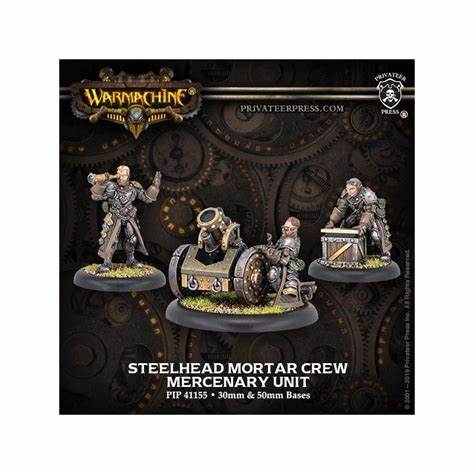 Mercenaries Steelhead Mortar Crew Miniatures Clearance    | Red Claw Gaming