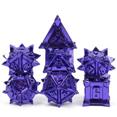 PURPLE FLAIL RPG METAL DICE SET Dice & Counters Foam Brain Games    | Red Claw Gaming