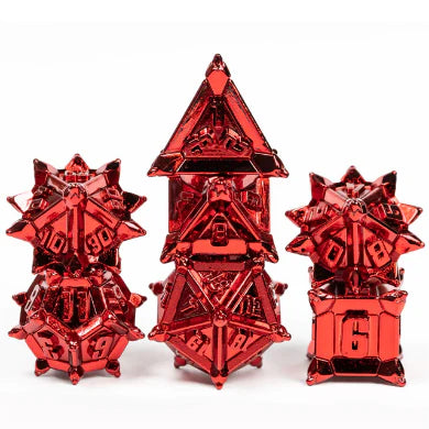 RED FLAIL RPG METAL DICE SET Dice & Counters Foam Brain Games    | Red Claw Gaming