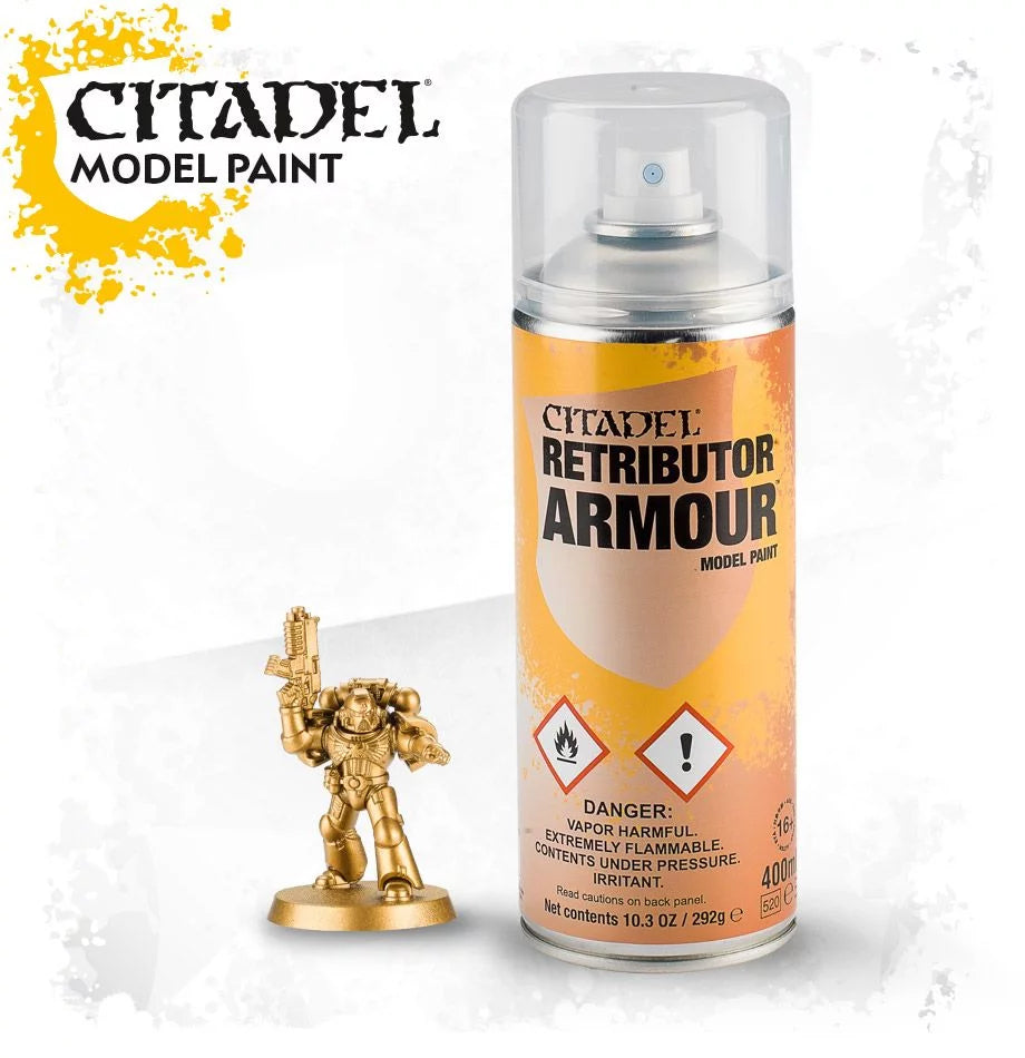 RETRIBUTOR ARMOUR SPRAY Citadel Games Workshop    | Red Claw Gaming