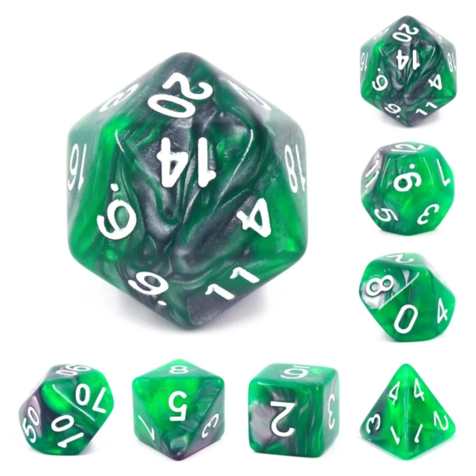 EMERALD ORE RPG DICE SET Dice & Counters Foam Brain Games    | Red Claw Gaming