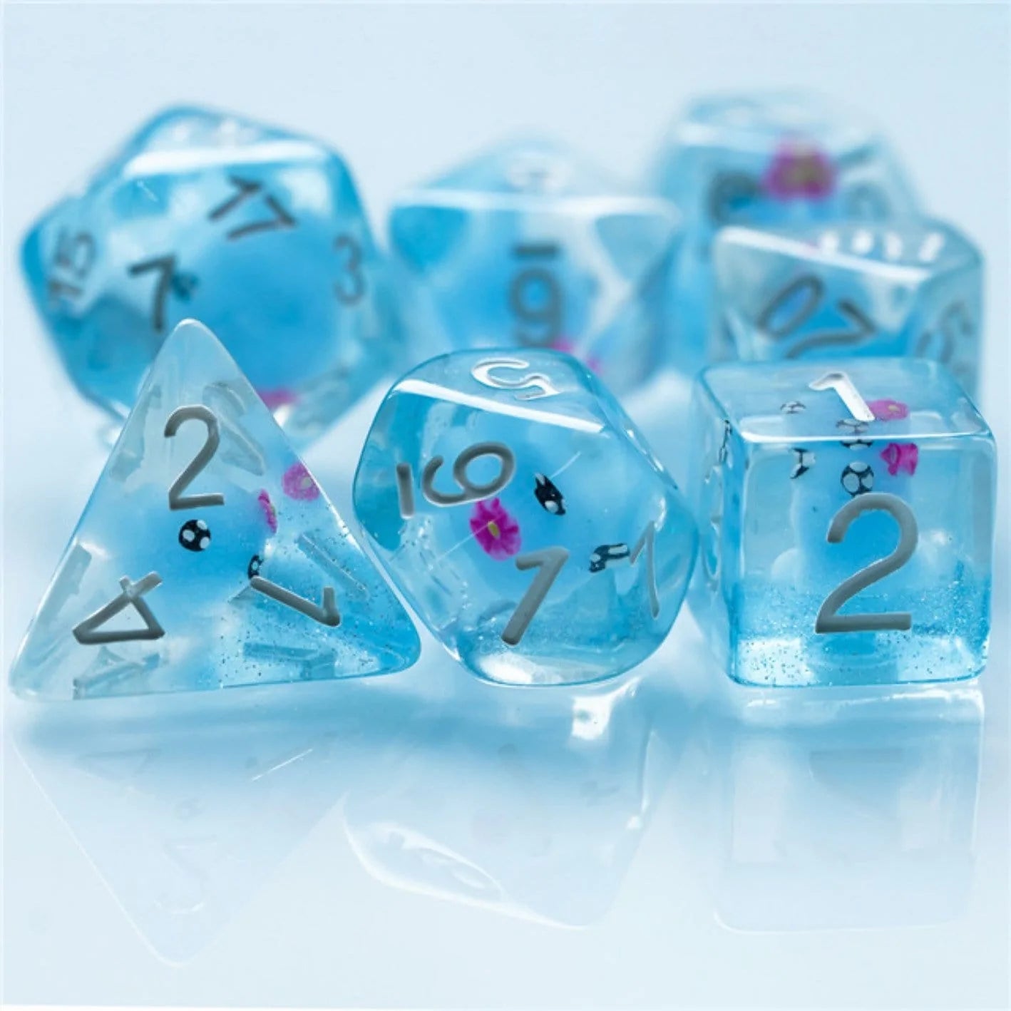 BLUE OCTOPUS RPG DICE SET Dice & Counters Foam Brain Games    | Red Claw Gaming